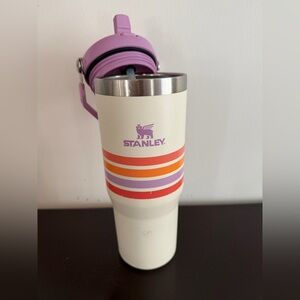 Stanley Cream Tumbler with Multicolor Stripes